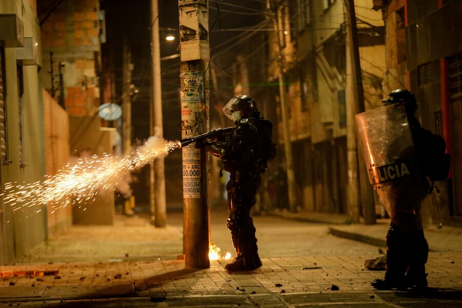 Foto referencial del Esmad durante las manifestaciones del 2021.