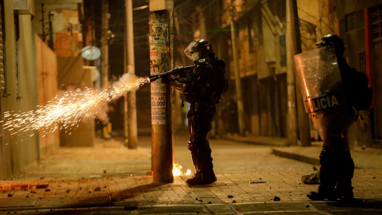 Foto referencial del Esmad durante las manifestaciones del 2021.