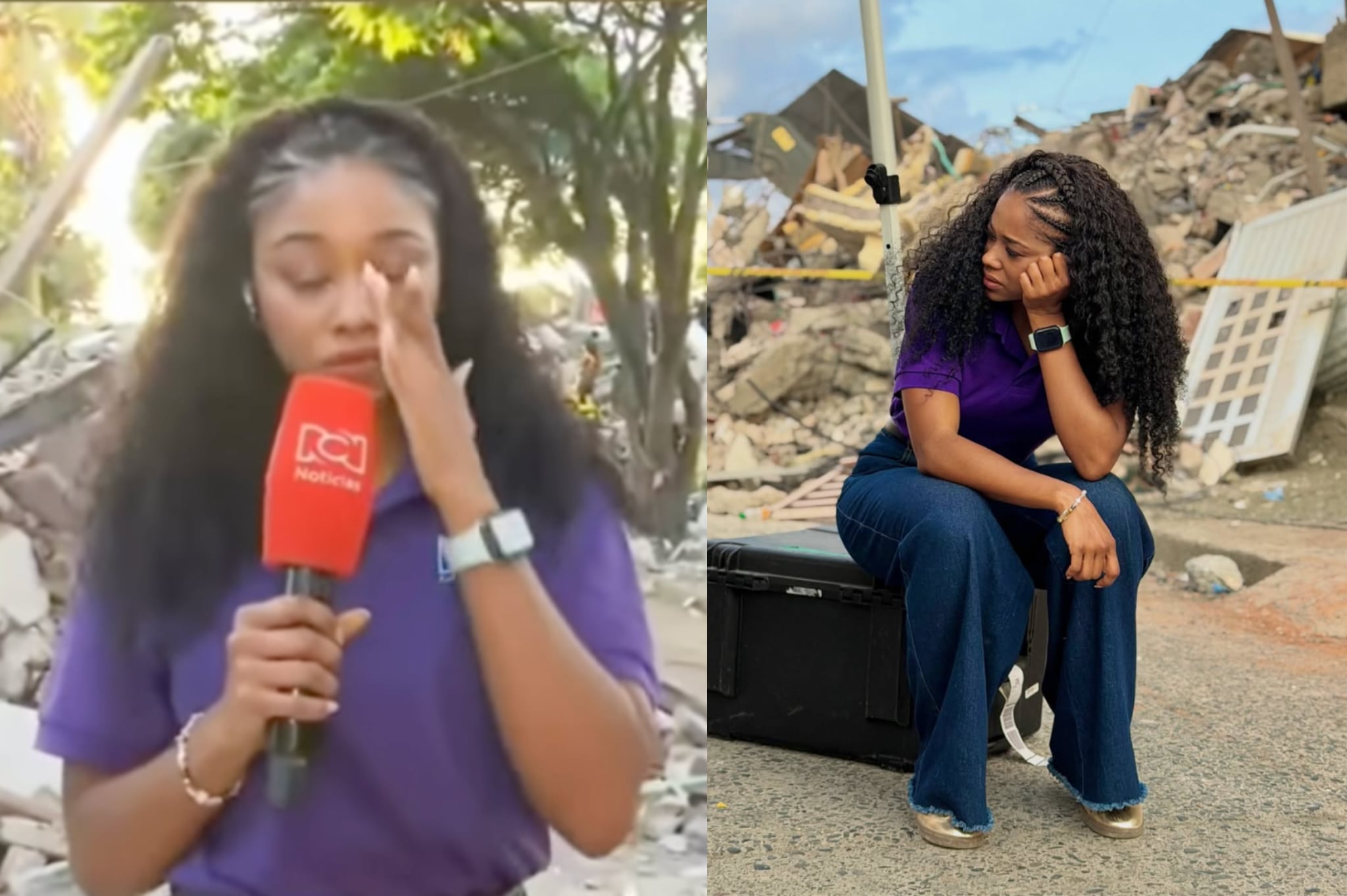 Rossy Lemos, presentadora de Quibdó, rompió en llanto al hablar del Chocó en vivo.