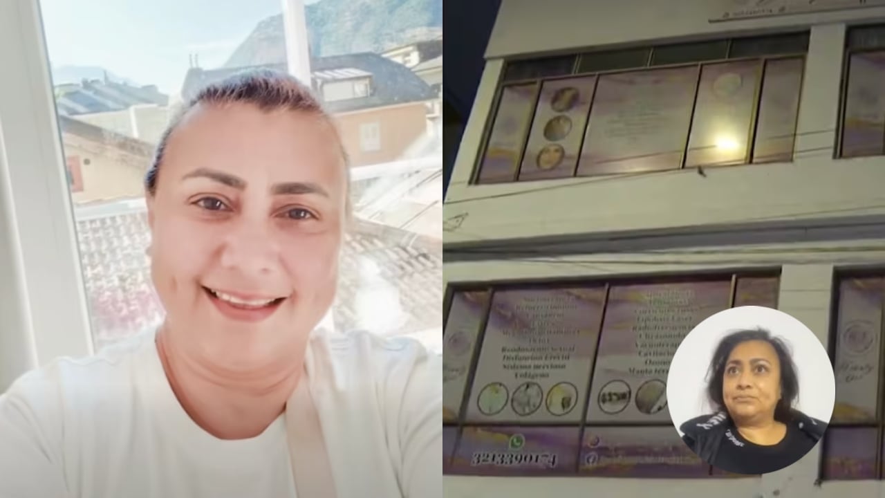 Yulixa Toloza y la supuesta clínica desde la que desapareció.