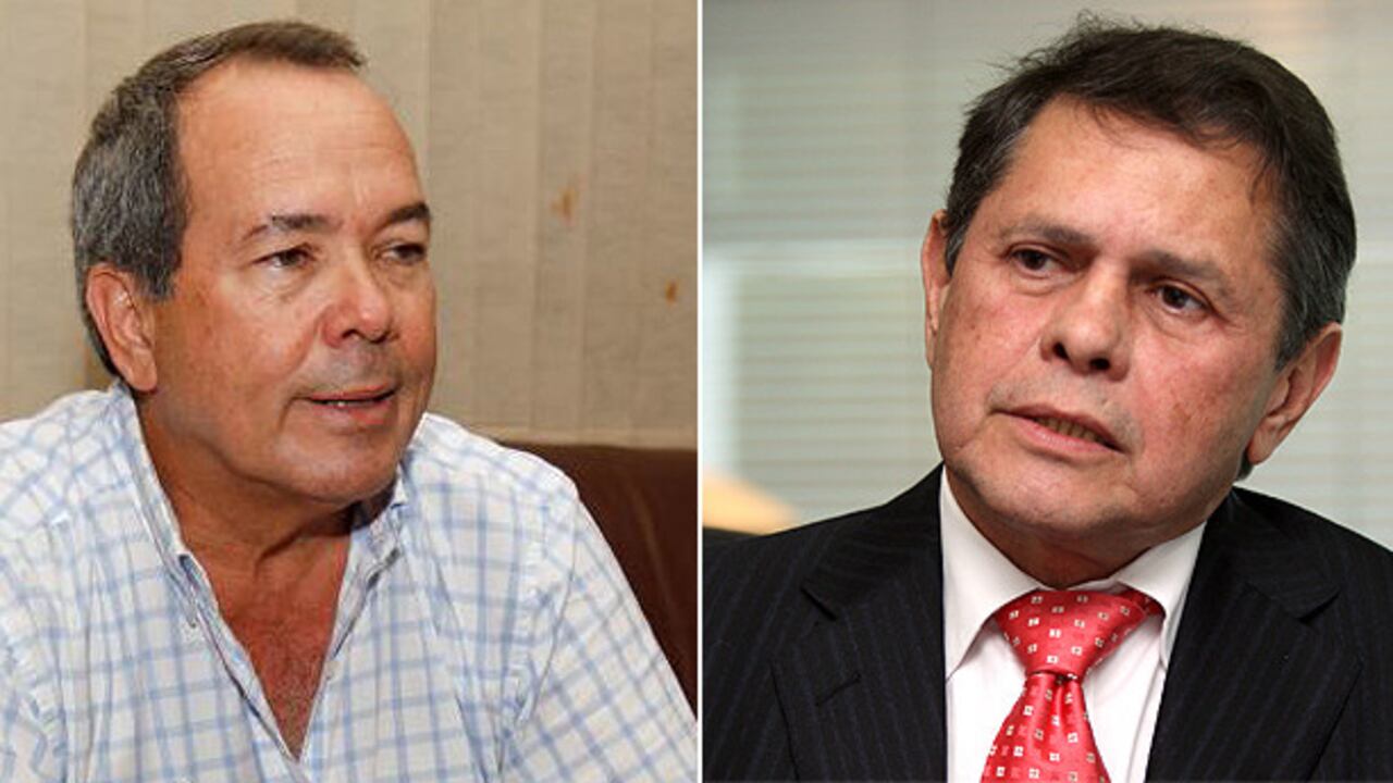 El alcalde (e.) de Cartagena, Carlos Otero, y el empresario Carlos Mattos.