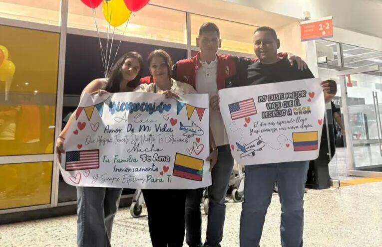 Colombiano que estuvo detenido por ICE regresó al país