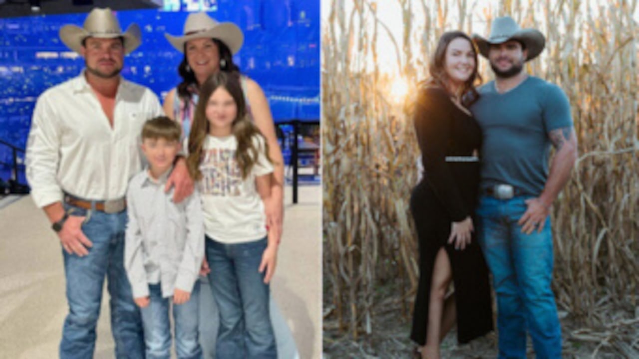 ravis Buchanan, su esposa, Candace Buchanan, y sus hijos, Aubrey y Walker.