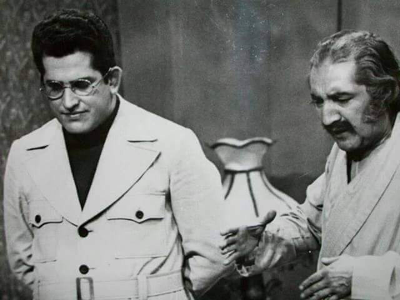 En una escena con su colega Mario García. Humar dirigió la exitosa serie Los cuervos, la más vista en Colombia a mediados de los años 80.