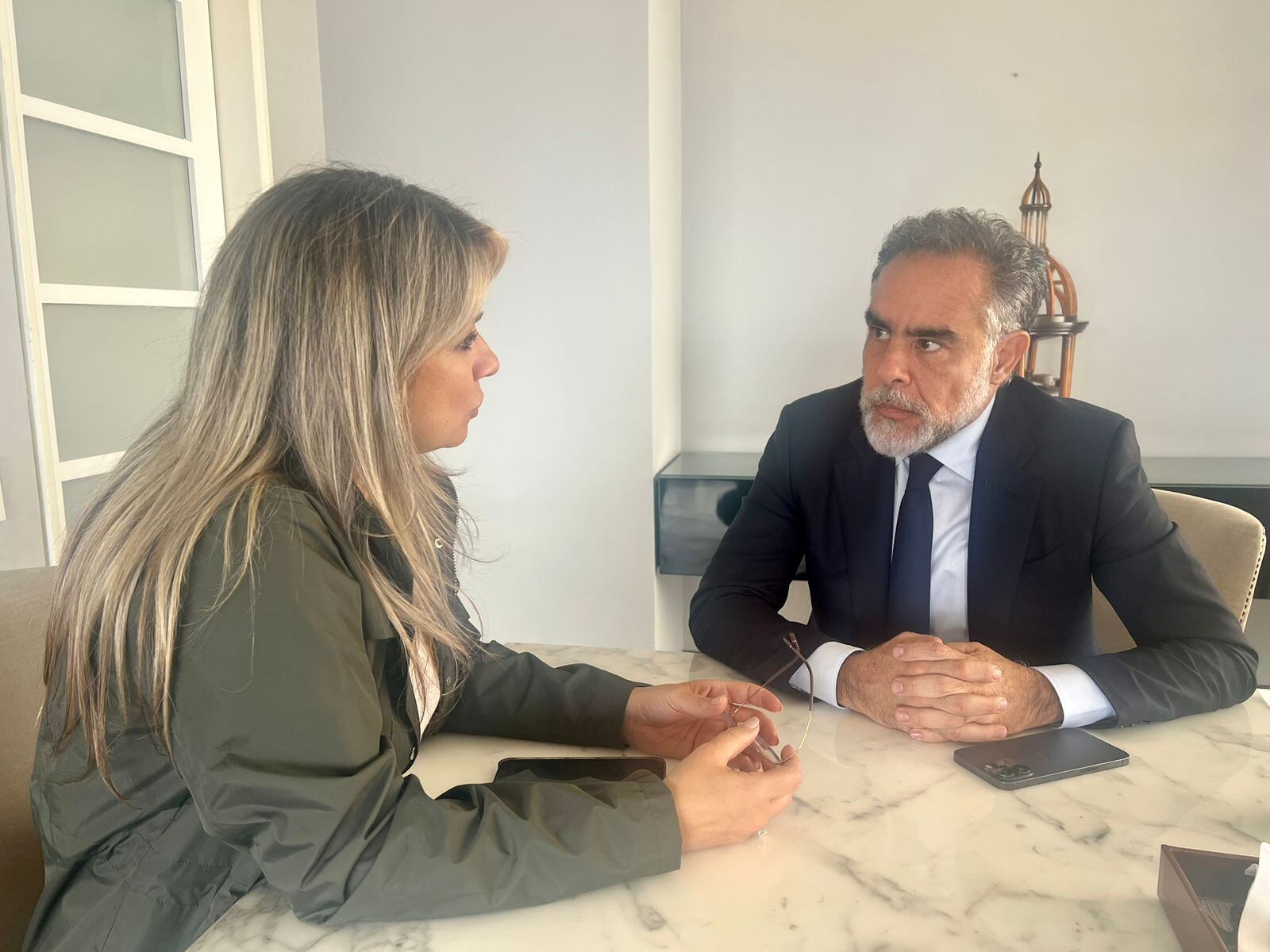 Vicky Dávila y Armando Benedetti