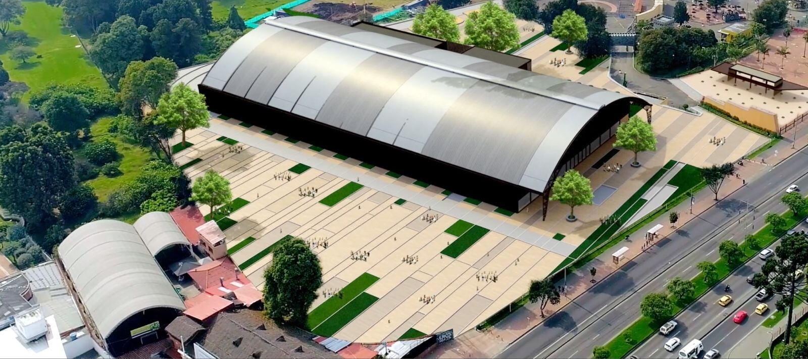 Vista del terreno donde se construirá la nueva zona de entretenimiento familiar sobre el antiguo Cici Aquapark.