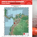 El Servicio Geológico Colombiano reportó el sismo registrado durante la madrugada de este viernes 18 de septiembre, con referencia en Istmina, Chocó.