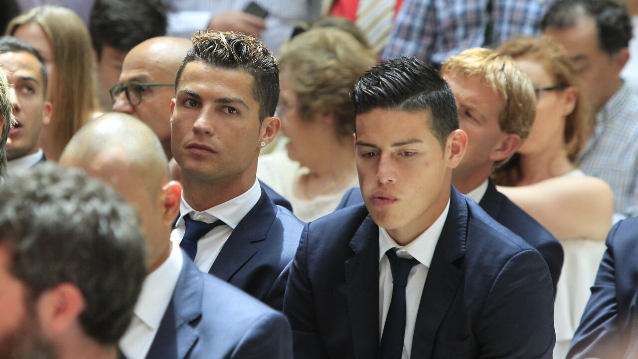 James y Cristiano compartieron con Pepe en el Real Madrid.