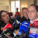 Vicepresidente electo José Manuel Restrepo en la Casa de Nariño.