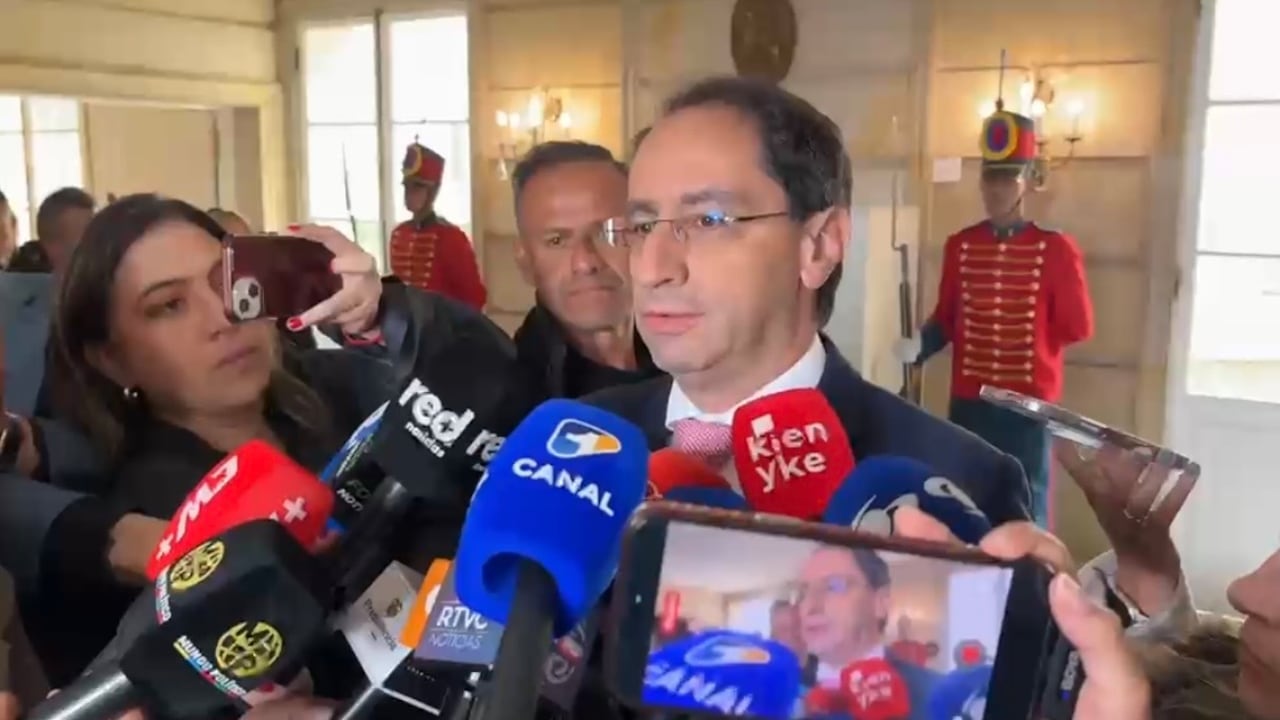 Vicepresidente electo, José Manuel Restrepo, en la Casa de Nariño.