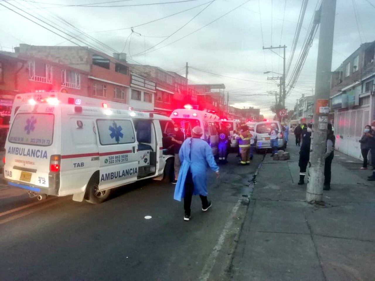 Fuerte explosión en un depósito de gas en Engativá.