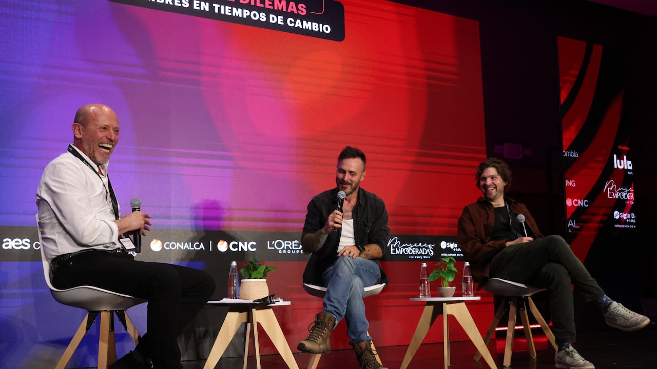 Diego Trujillo, arquitecto y actor colombiano; Tatán Mejía, deportista y creador de contenido colombiano, y Alejandro Torres, creador de contenido sobre finanzas personales, IA y desarrollo personal.