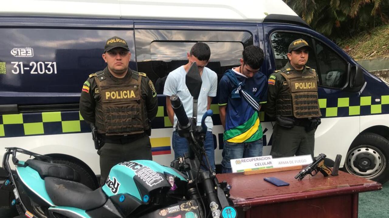 Los señalados delincuentes fueron sorprendidos en el barrio La Paz.