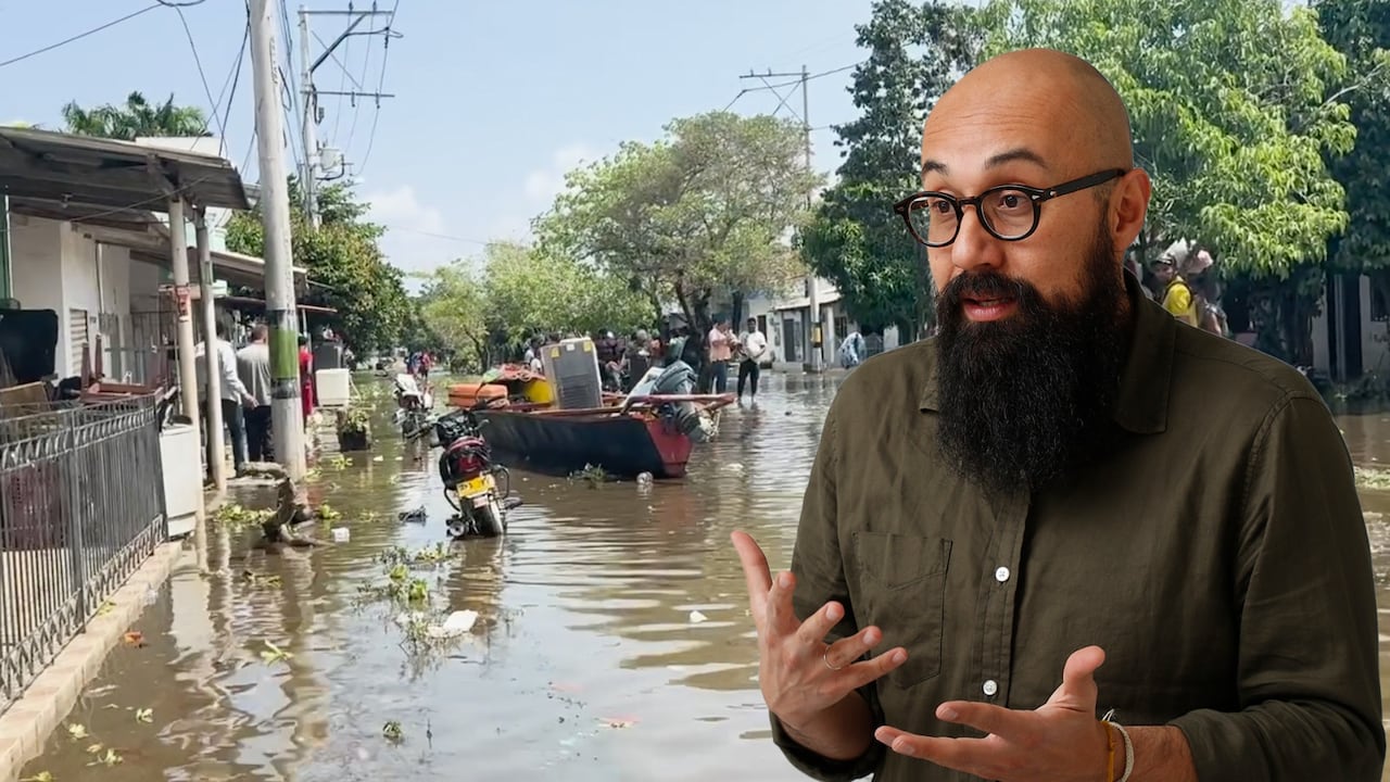 Las imágenes de las inundaciones en Córdoba y Carlos Carrillo, director de la Unidad para la Gestión de Riesgos y Desastres (UNGRD).