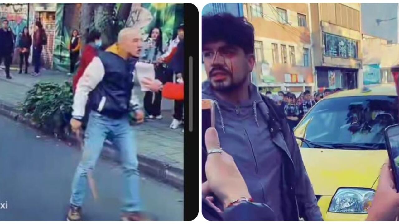 Este conductor de un taxi golpeó en la cara con un palo a varios sindicalistas del Sena