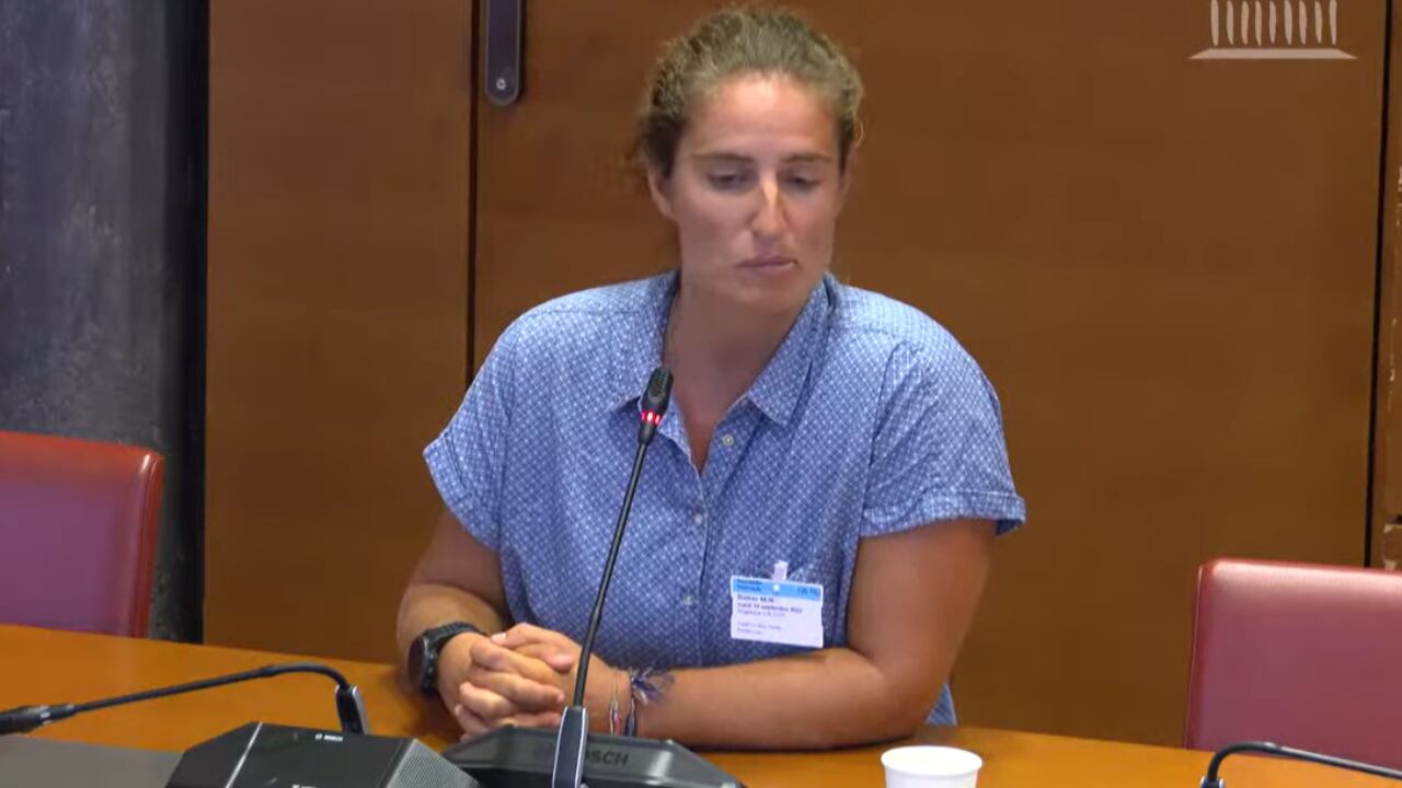 Angélique Cauchy relatando los momentos cuando fue abusada por su entrenador.