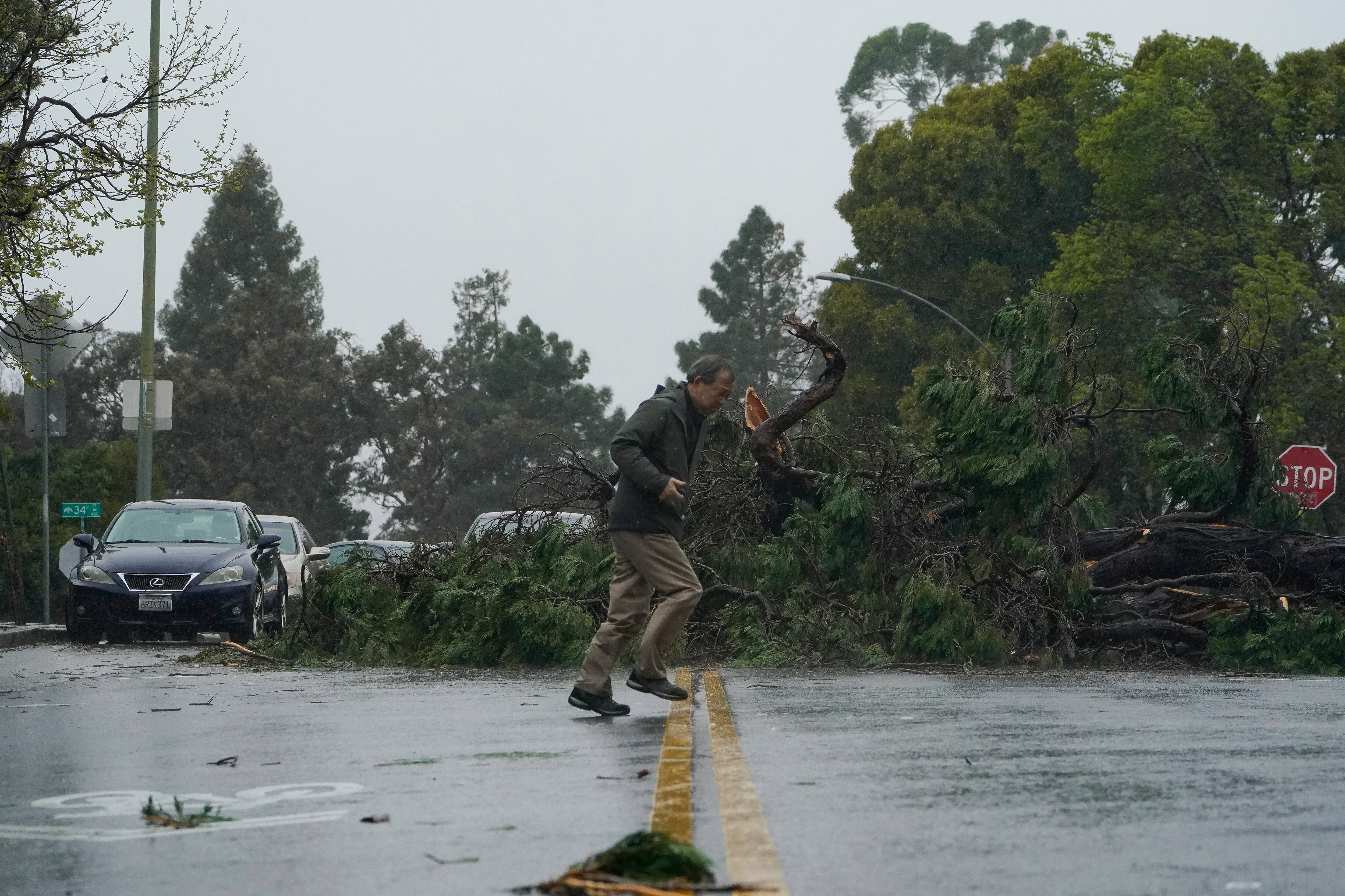 Los efectos de la tormenta en Oakland, California, el 21 de marzo de 2023.