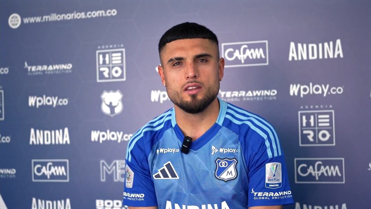 Rodrigo Ureña es presentado en Millonarios.