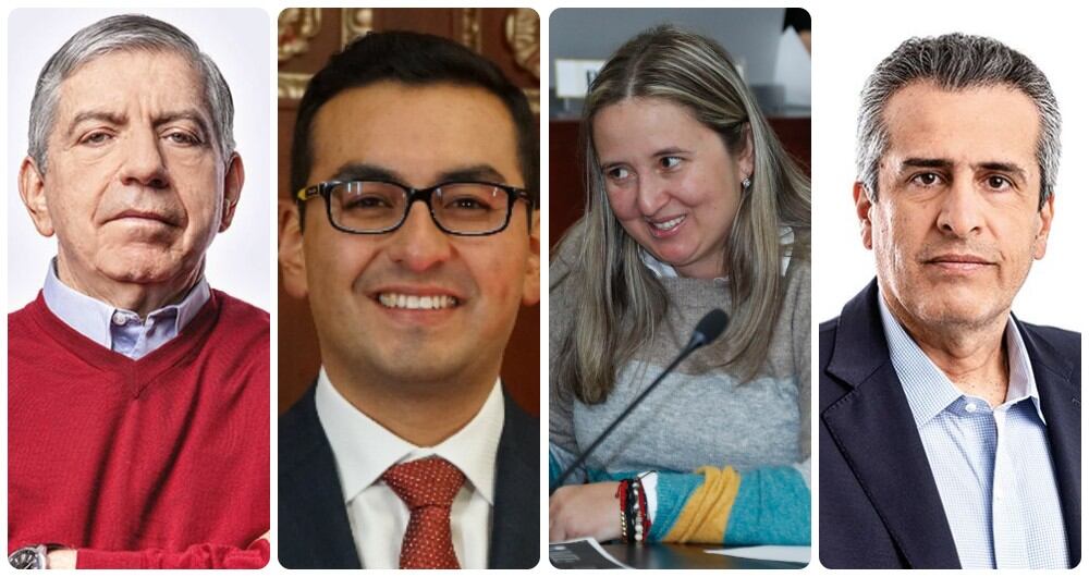 César Gaviria, Héctor Chaparro, María Eugenia Lopera y Luis Fernando Velasco.