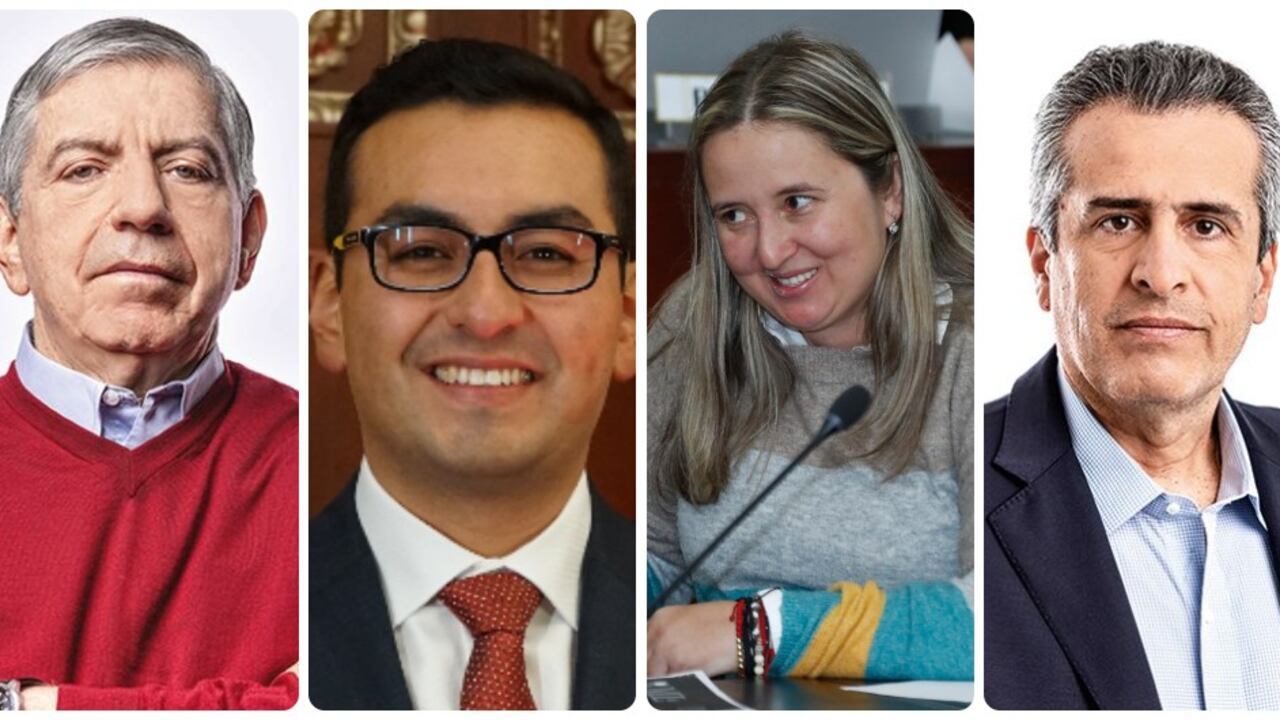César Gaviria, Héctor Chaparro, María Eugenia Lopera y Luis Fernando Velasco.