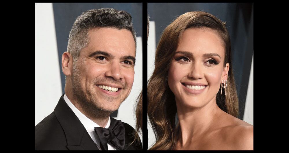 El productor de cine Cash Warren y la actriz Jessica Alba tienen un rostro similar. Son padres de dos niñas. 