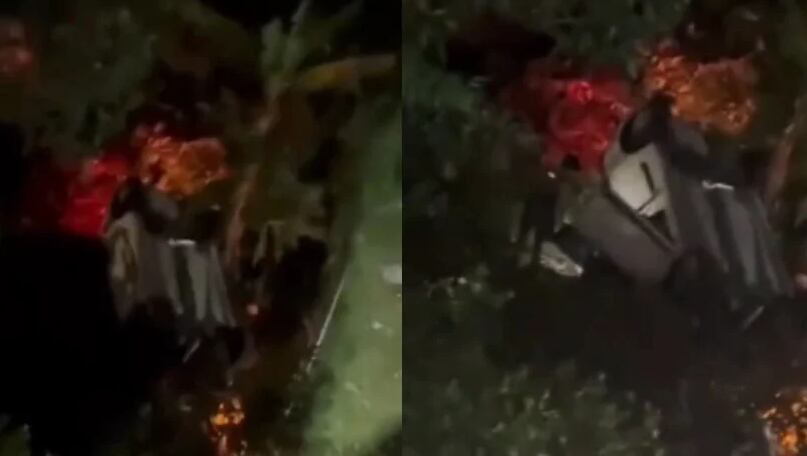 La conductora del vehículo resultó ilesa.