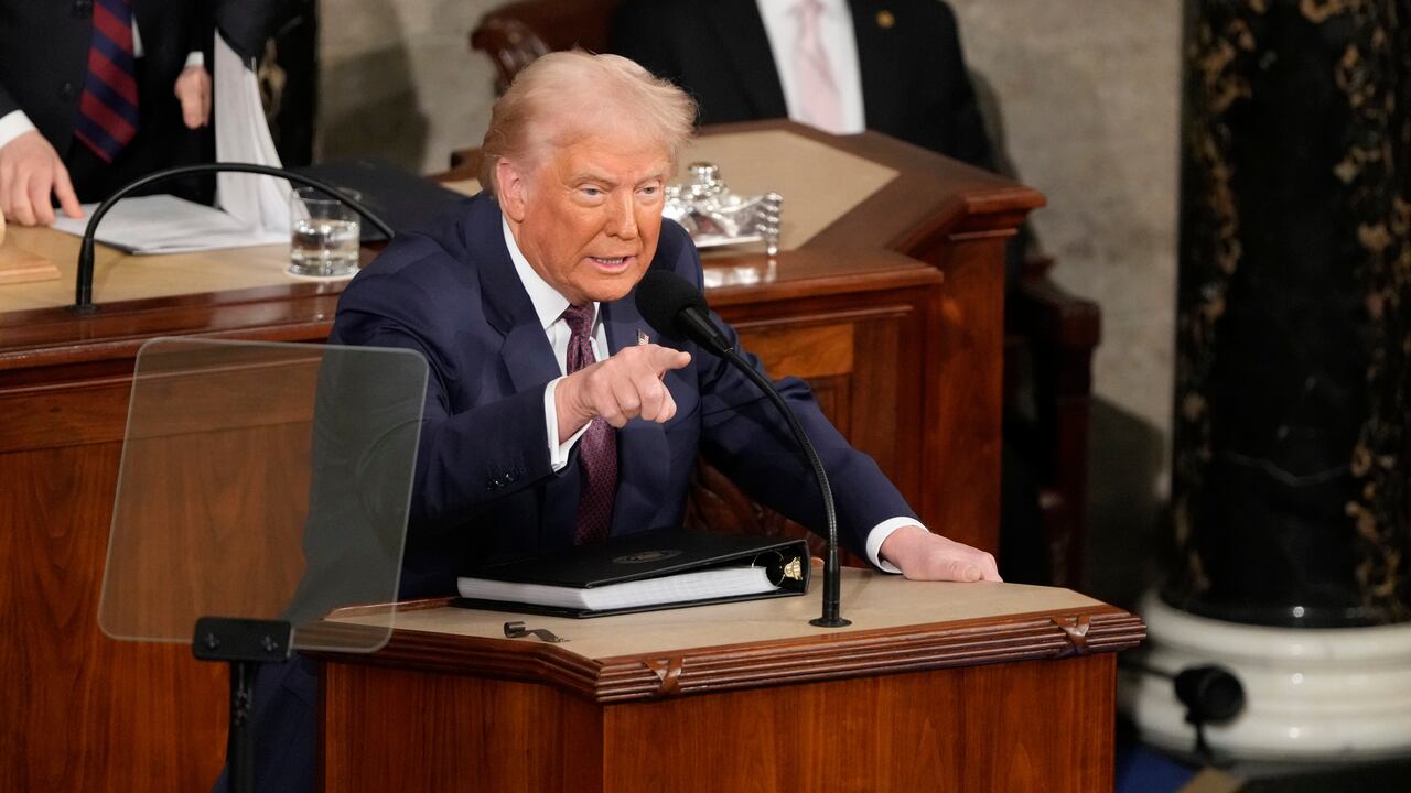 Donald Trump da su discurso de la Unión ante el Congreso de Estados Unidos