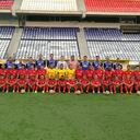 Arturo Reyes dirigiendo a Luis Díaz en el Barranquilla F.C.
