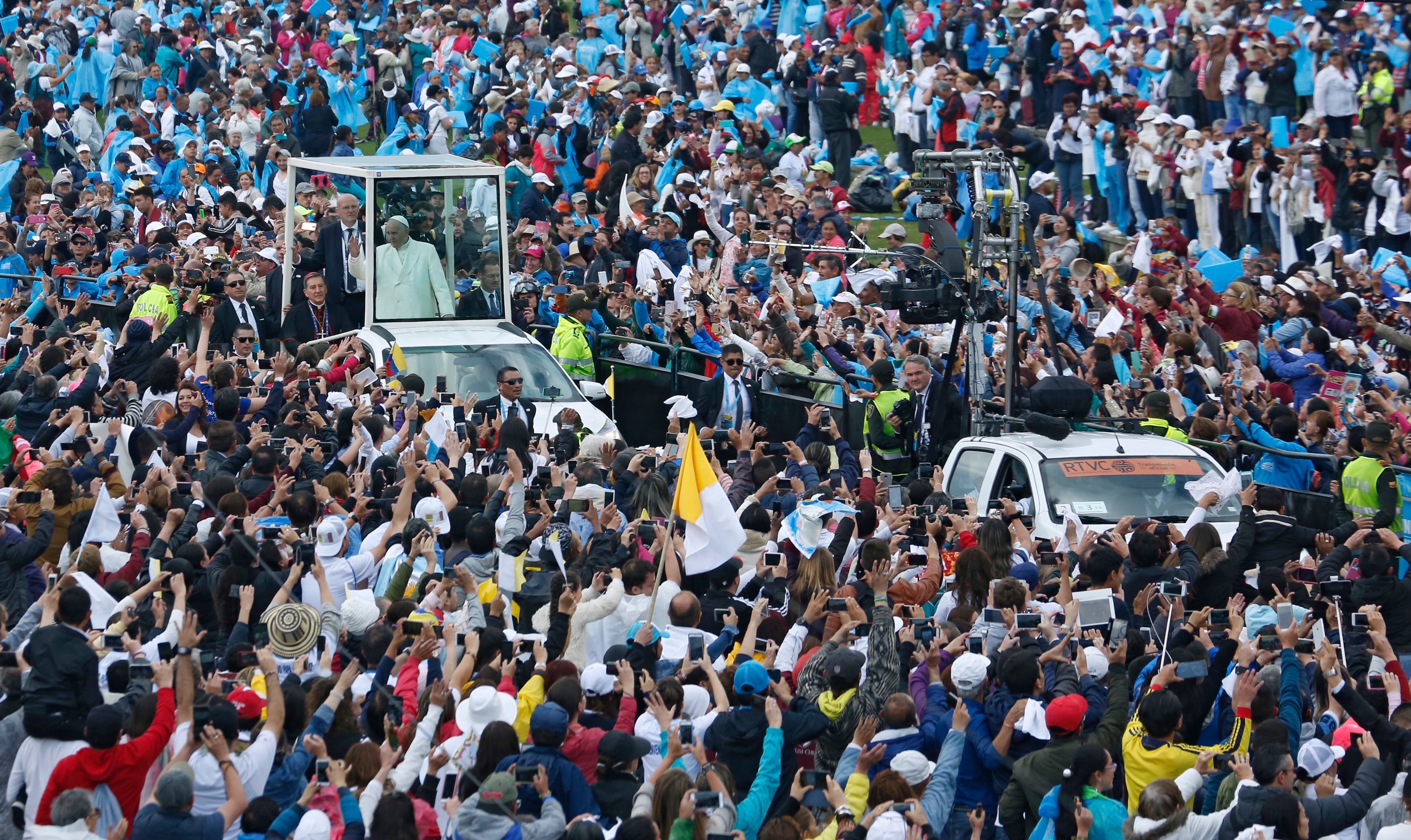 Papa Francisco visita a Colombia