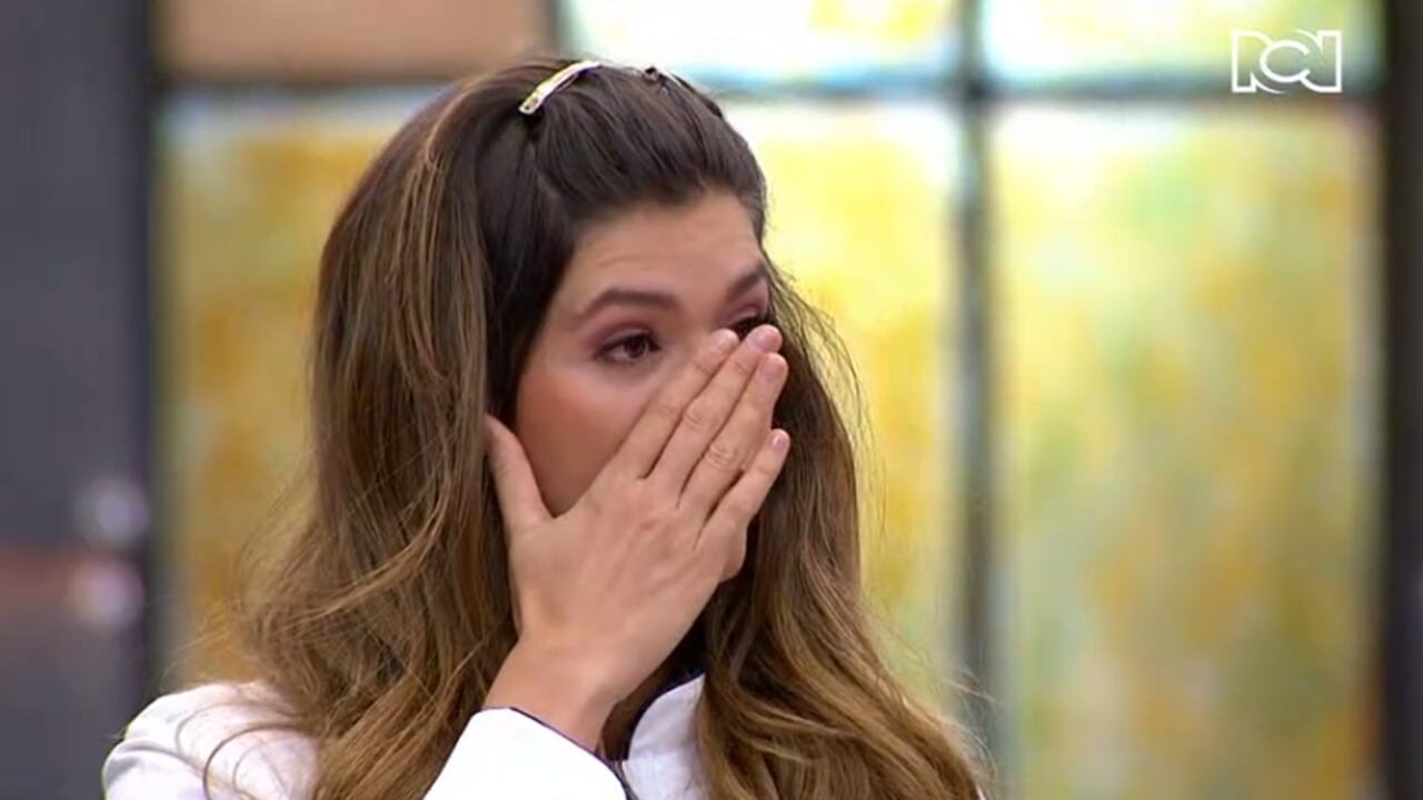 Daniela Tapia lloró en 'MasterChef Celebrity'.