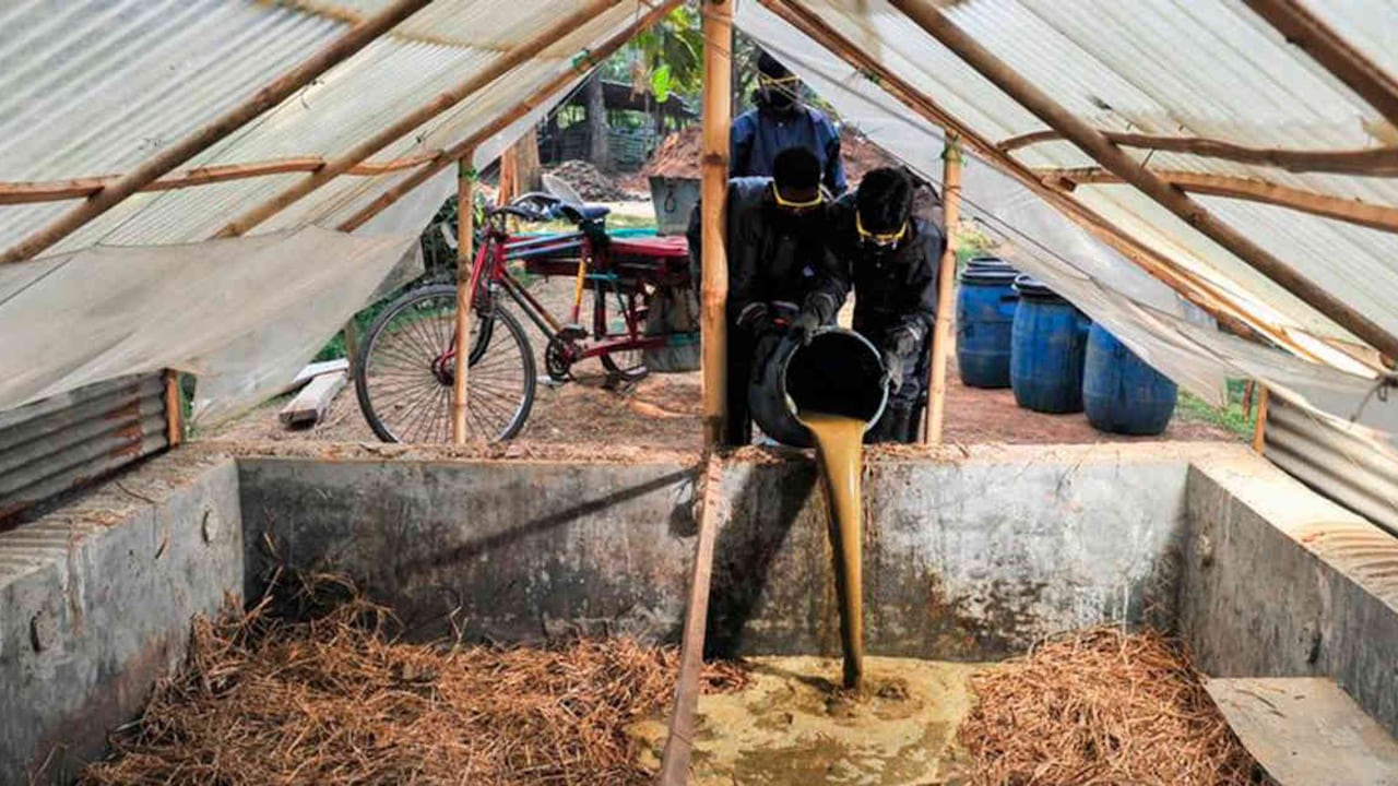 Tratamiento de residuos en Bangladesh. (FOto: WMI / N Palmer)