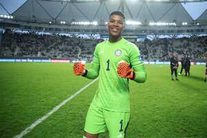 Luis Marquinez, arquero de la Selección Colombia figura con Israel