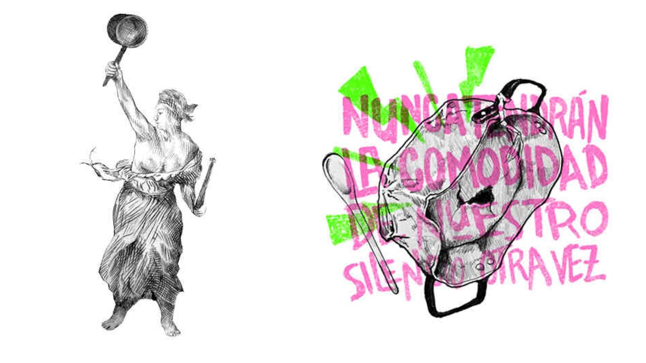 Hernán Sansone, director de arte de SEMANA, y Nicolás Gutiérrez Pinedo, jefe de diseño de ARCADIA, son dos de los ilustradores que retrataron el cacerolazo en sus dibujos.