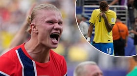 Erling Haaland marcó doblete contra Brasil y los eliminó del Mundial.