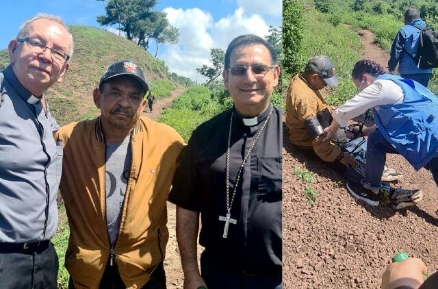 Imágenes de la liberación de Luis Manuel Díaz.