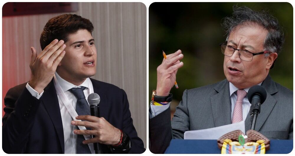 Wadith Manzur y Gustavo Petro.