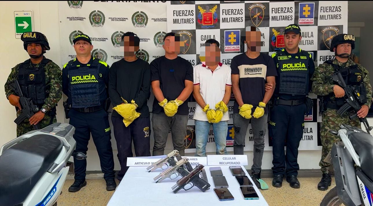 Tropas del Ejército capturaron a cuatro presuntos integrantes del Clan del Golfo en el Oriente antioqueño.