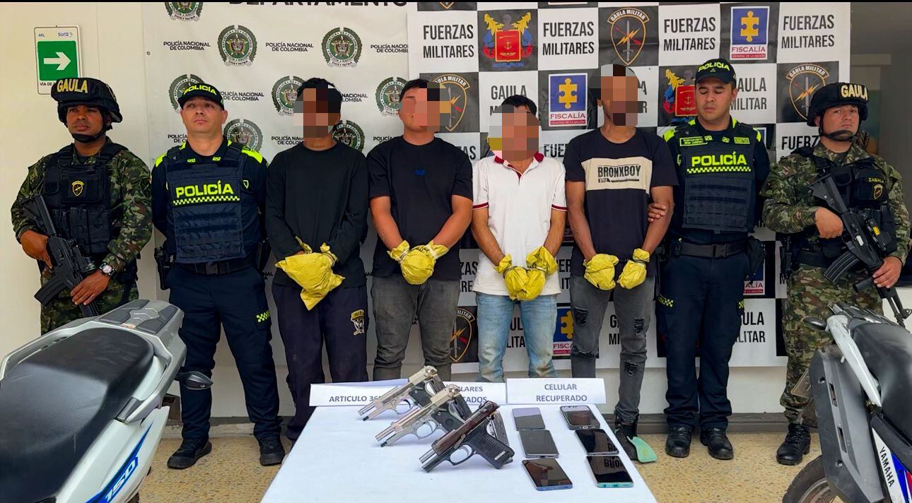 Tropas del Ejército capturaron a cuatro presuntos integrantes del Clan del Golfo en el Oriente antioqueño.