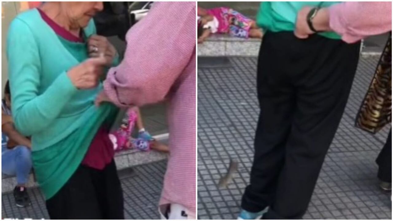 Una mujer estaba haciendo la fila en el banco cuando se llevó toda una sorpresa.