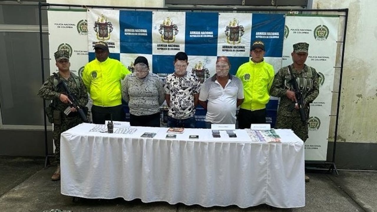 Momento de la captura de alias El Indio, señalado cabecilla de finanzas del Clan del Golfo en Chocó.