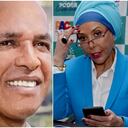 Álvaro Córdoba, requerido en extradición por la justicia de Estados Unidos; Piedad Córdoba, senadora hermana de Álvaro Córdoba y Gustavo Petro, presidente de Colombia