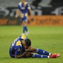 Sebastián Villa en el juego ante Atl. Mineiro
