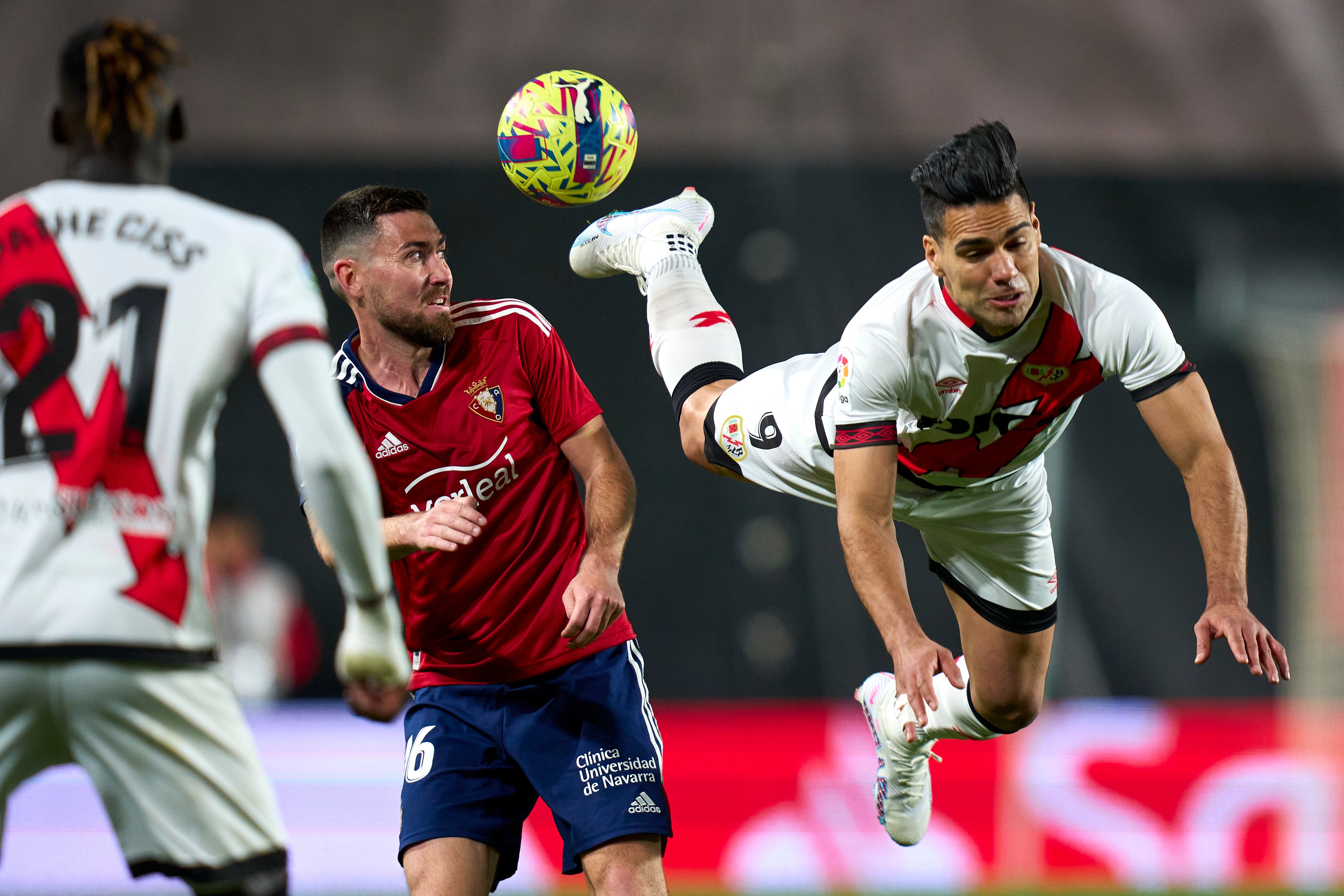 Falcao disputó solo siete minutos en el partido con Osasuna por LaLiga.