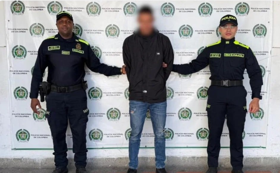 Alias Brayan, caputrado en la localidad de Antonio Nariño, en el sur de Bogotá.