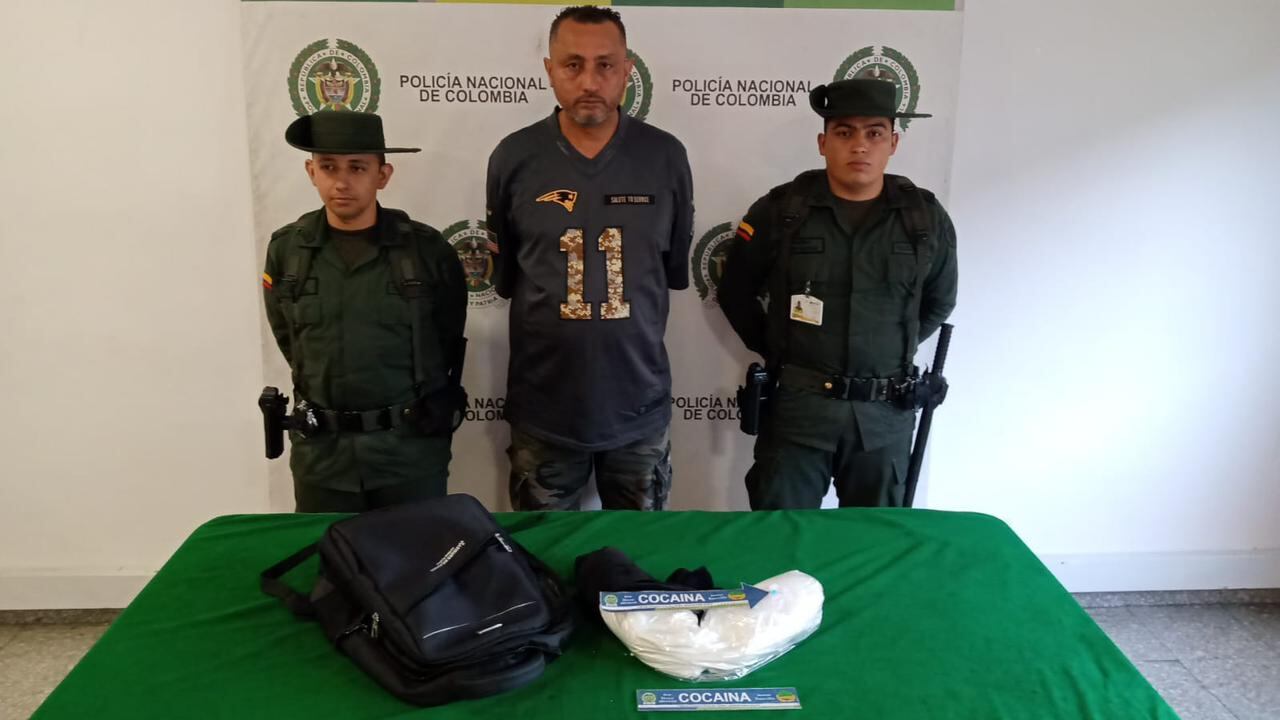 Capturado por tratar de sacar cocaína hacia el exterior, según la Policía.