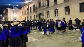 Comunidades indígenas reclamando al Gobierno Petro por supuestos incumplimientos. Foto: Noticias RCN.