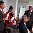 Líderes sindicales del Min. Trabajo en Suiza.