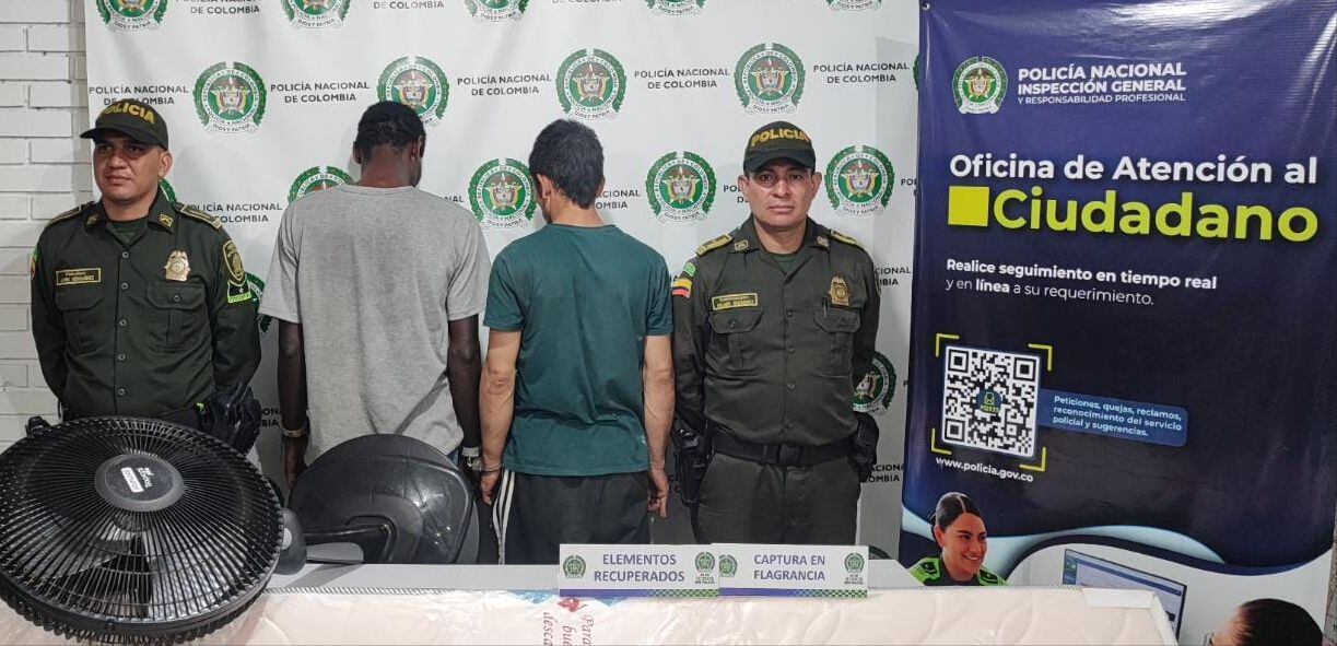 Los hombres fueron capturados en flagrancia.