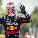 Max Verstappen celebra sus diez victorias consecutivas al ganar en Italia.