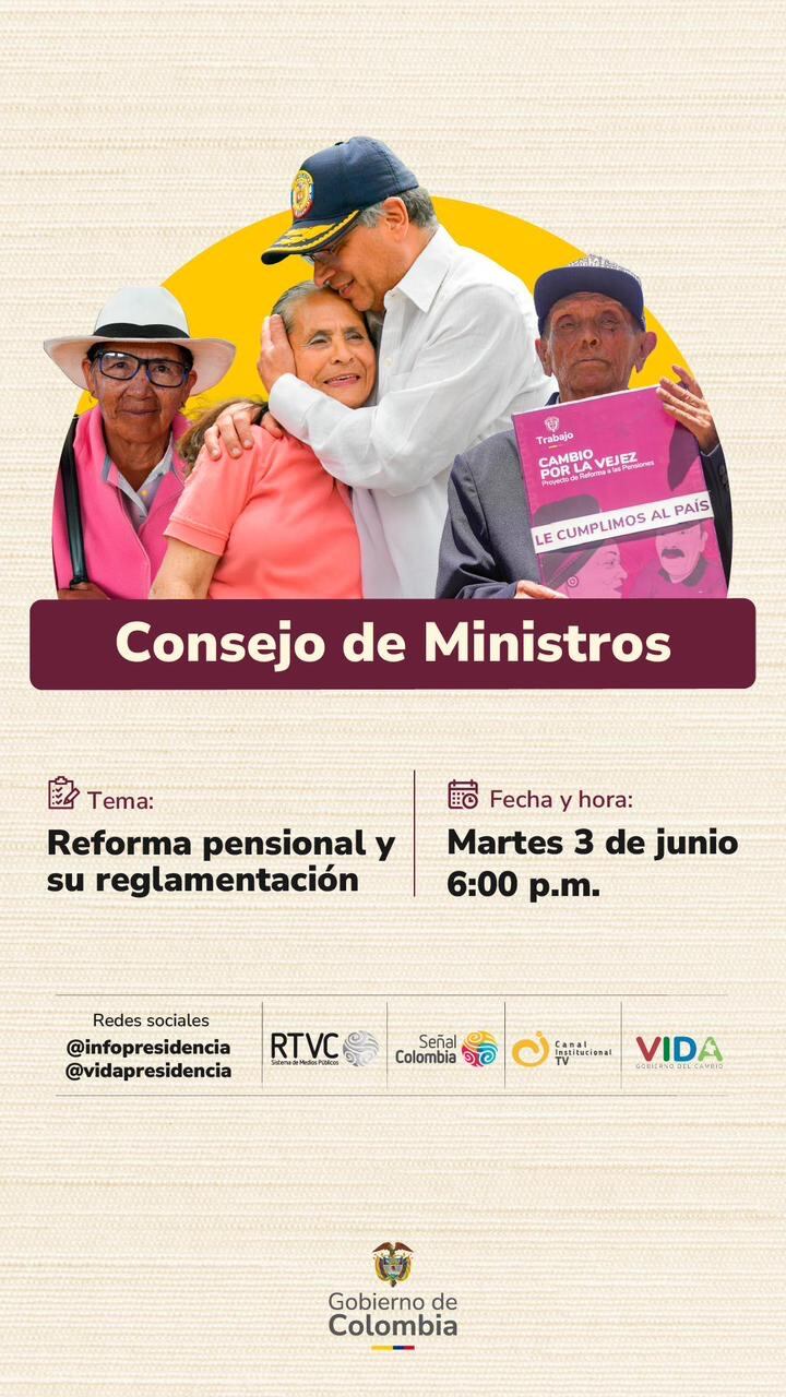 Consejo de ministros de Petro de este martes 3 de junio